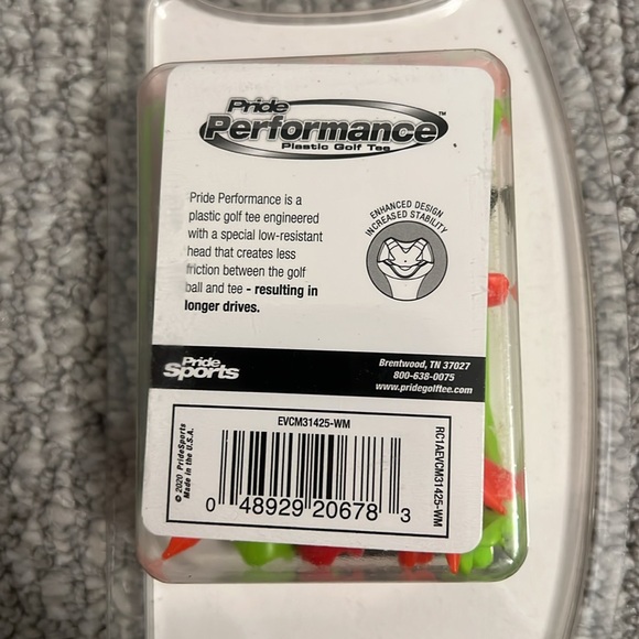 Pride Golf Tee Performance Pack - Neon Colors - Picture 4 of 5